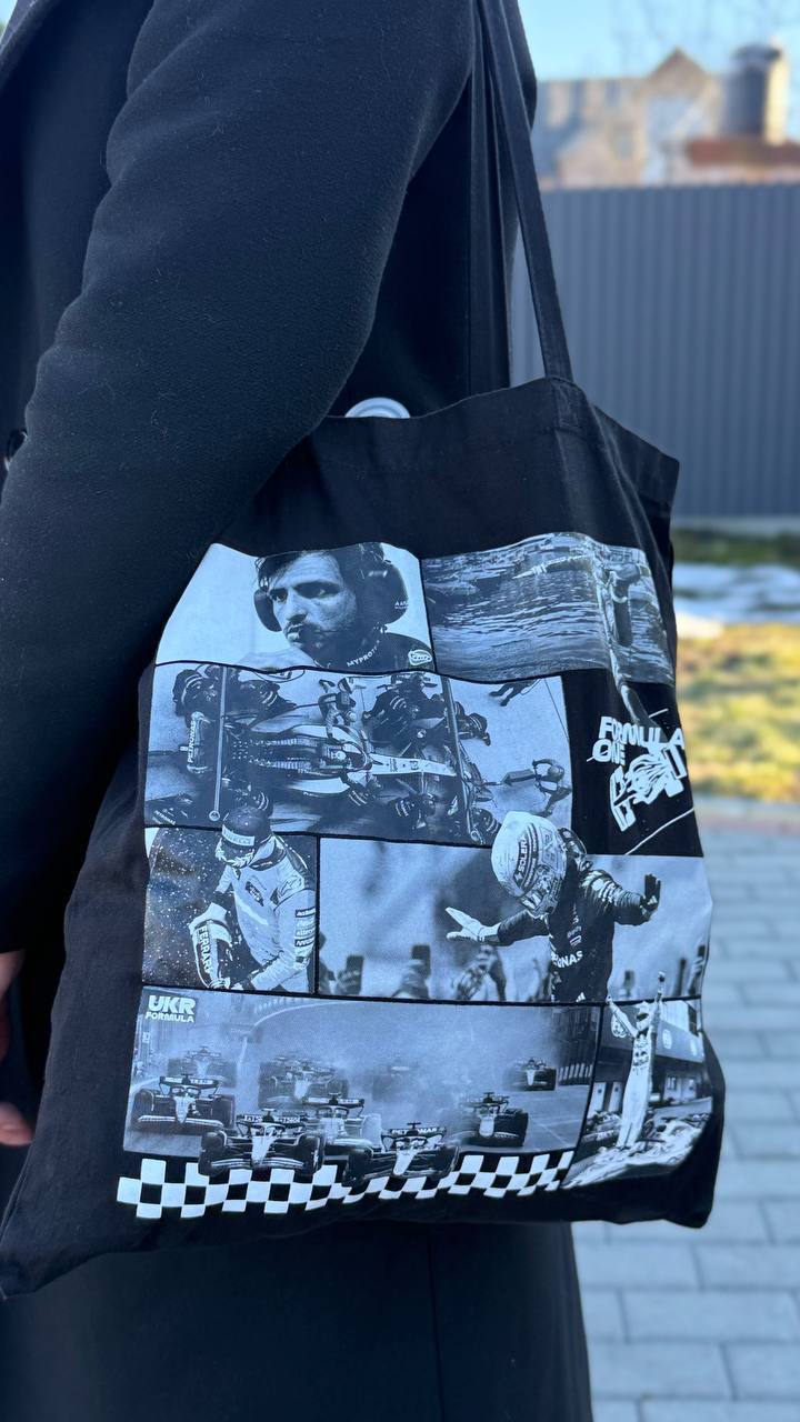 Шопер із фотоколажем Formula One