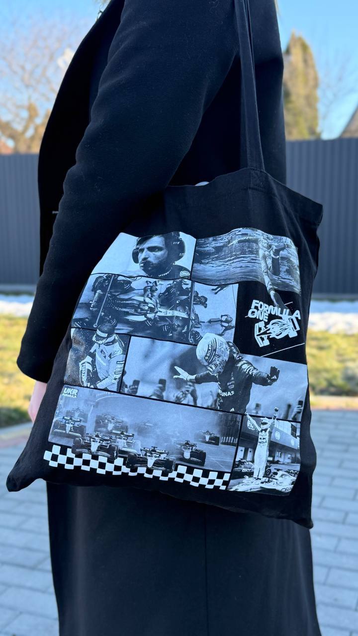Шопер із фотодруком Formula One